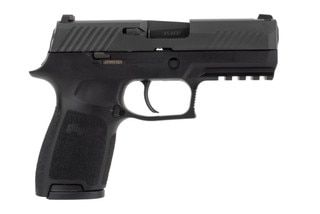 SIG Sauer P320 45 ACP compact pistol features a 9 round capacity